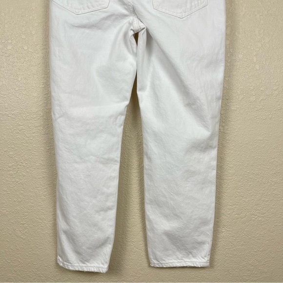 Good American Good ‘90s Duster Natural Fray In White035 Jeans Size 2/26 Women - Picture 8 of 16